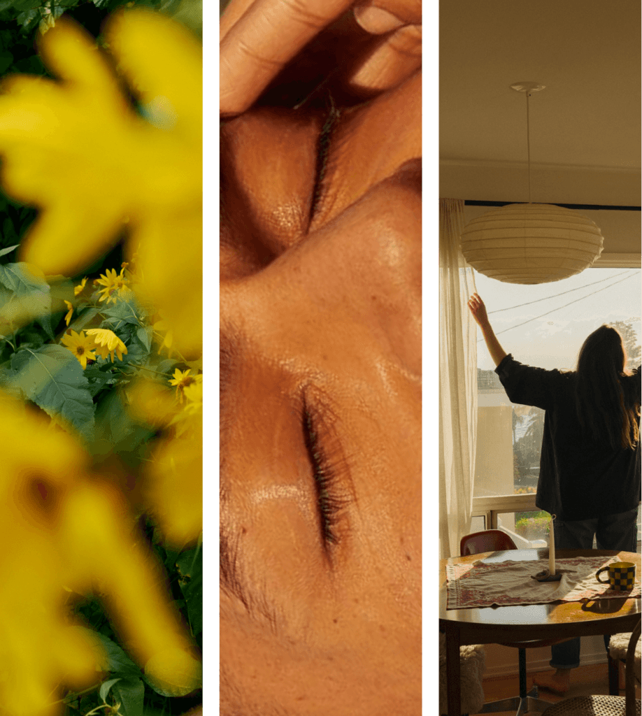 Flowers, rest and morning light in a calm home