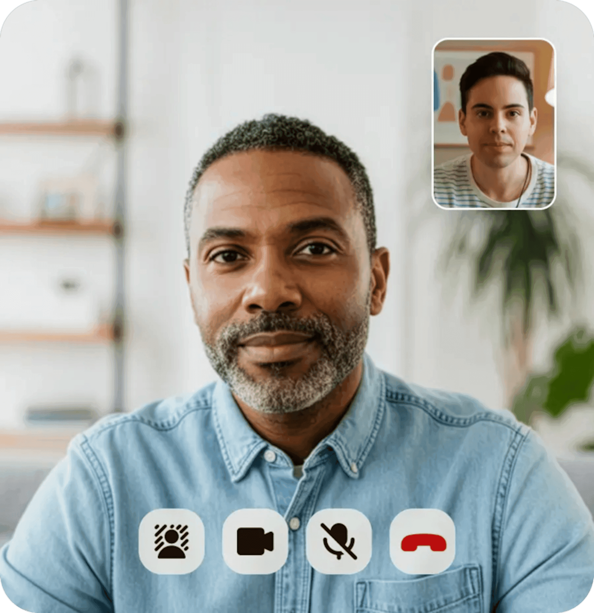 A practitioner-led video session with simple call controls